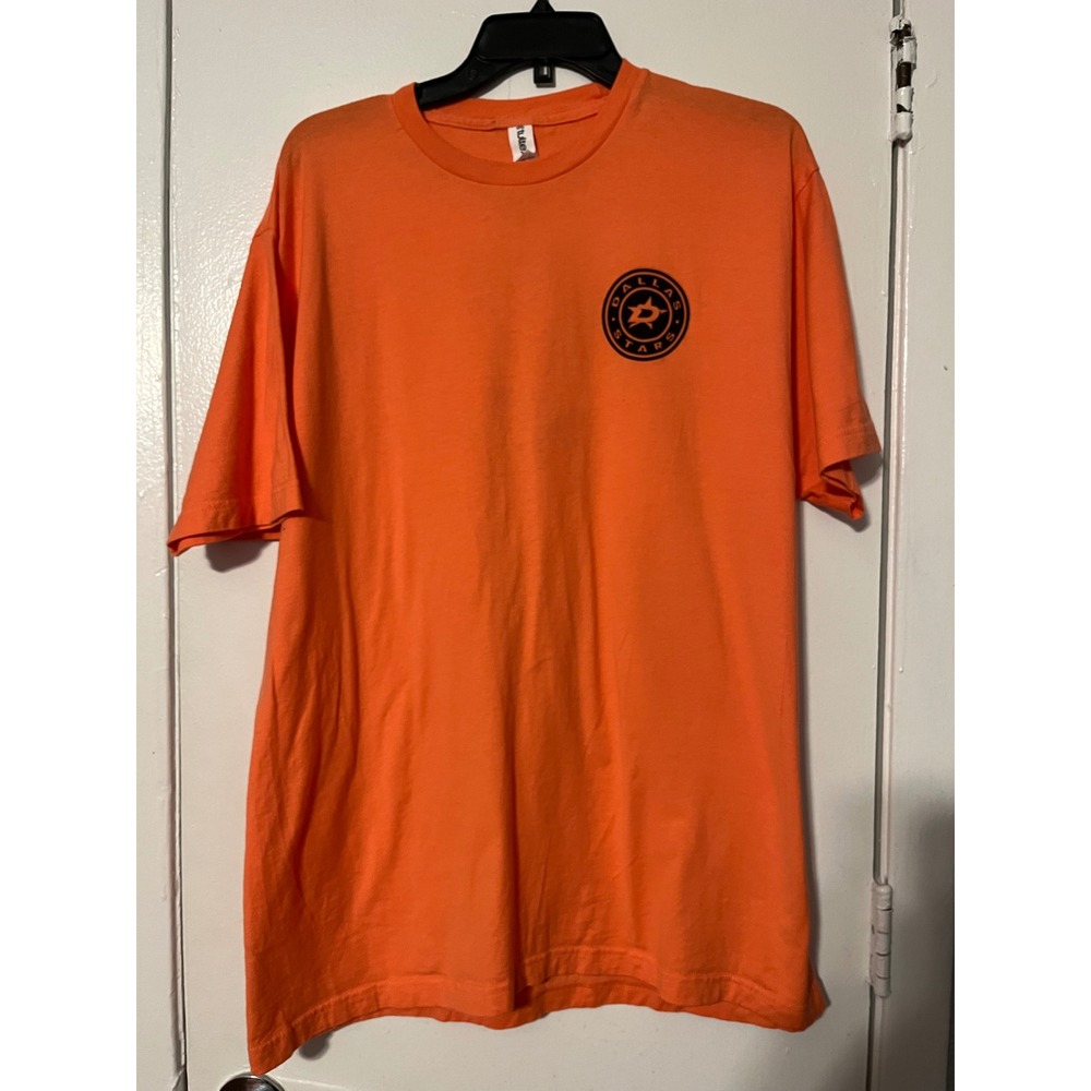 Tultex Dallas Stars NHL Victory Club Lexus Orange Graphic T-Shirt Mens XL
